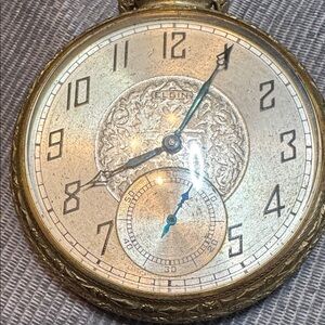 Elgin Gold and Silver Men's Pocket Watch